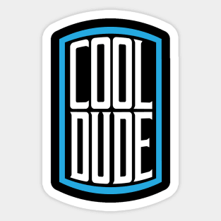 Cool Dude Sticker